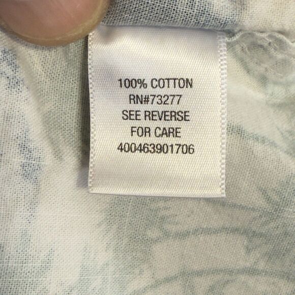 Men's Large Tropical Print Short Sleeve Button Up Pocket Shirt - Picture 13 of 14